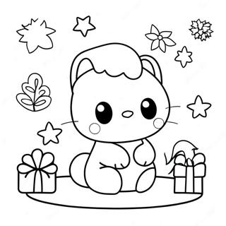 Kerst Sanrio Kleurplaat 6284-5018