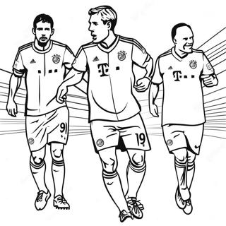 Bayern Munchen Spelers In Actie Kleurplaat 63090-52227