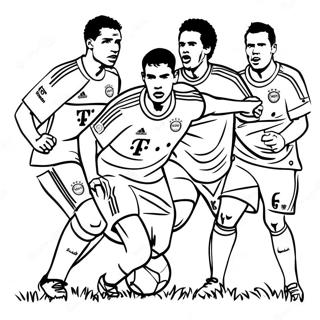 Bayern Munchen Spelers In Actie Kleurplaat 63090-52228