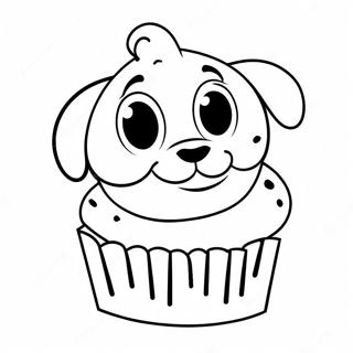 Bluey Muffin Kleurplaat 6314-5043