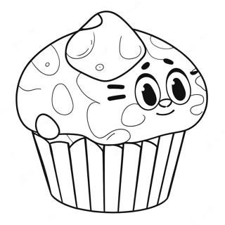 Bluey Muffin Kleurplaat 6314-5139