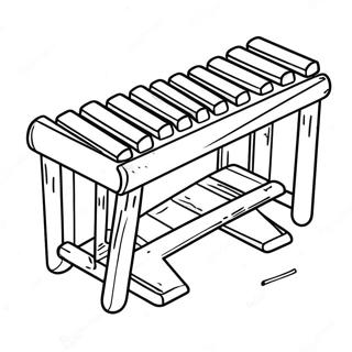 Xylofoon Kleurplaat 63289-52396