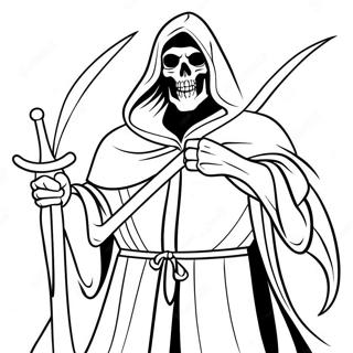 Grim Reaper Kleurplaat 6334-5060