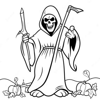 Grim Reaper Kleurplaat 6334-5153