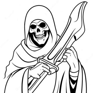 Grim Reaper Kleurplaat 6334-5154