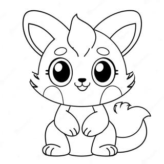 Schattig Anime Furry Personage Kleurplaat 63490-52532