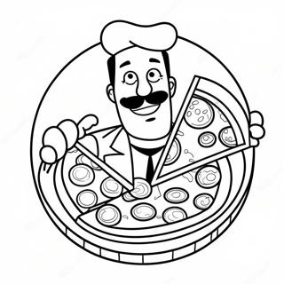 Oom Opa Met Pizza Kleurplaat 63610-52631