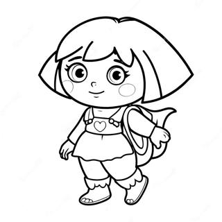 Dora In Een Spookachtig Kostuum Kleurplaat 63850-52826