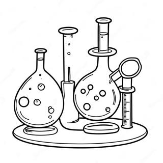 Chemielaboratorium Apparatuur Kleurplaat 6434-5233