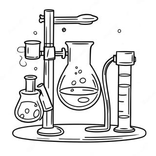 Chemielaboratorium Apparatuur Kleurplaat 6434-5234