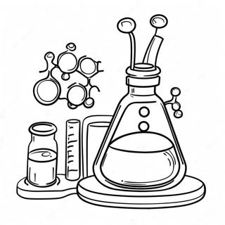 Chemielaboratorium Apparatuur Kleurplaat 6434-5235