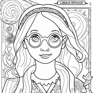 Kleurplaat Van Luna Lovegood In Quibbler Magazine 64350-53215