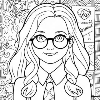 Kleurplaat Van Luna Lovegood In Quibbler Magazine 64350-53216