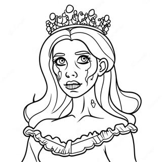 Zombie Prinses Kleurplaten