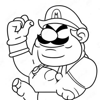 Wario Kleurplaten