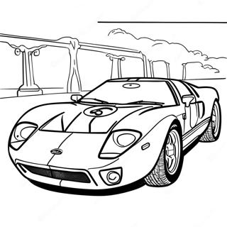 Classic Ford Gt Racing Kleurplaat 64511-53337