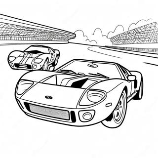 Classic Ford Gt Racing Kleurplaat 64511-53339