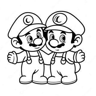 Baby Mario En Luigi Kleurplaat 64880-53630