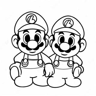 Baby Mario En Luigi Kleurplaat 64880-53631