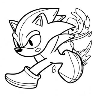 Sonic The Hedgehog Snel Kleurplaat 64931-53671