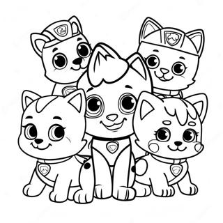 Paw Patrol Kattenpakket Kleurplaten