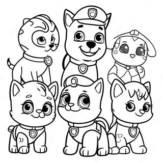 Paw Patrol Kat Pack Kleurplaat 64950-53690