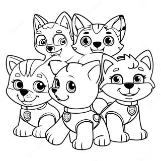 Paw Patrol Kat Pack Kleurplaat 64950-53691