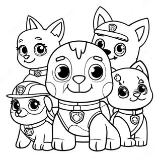 Paw Patrol Kat Pack Kleurplaat 64950-53692