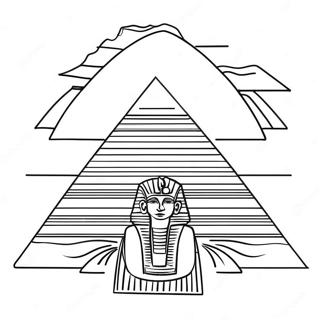 Majestueuze Egyptische Piramide Kleurplaat 65011-53733