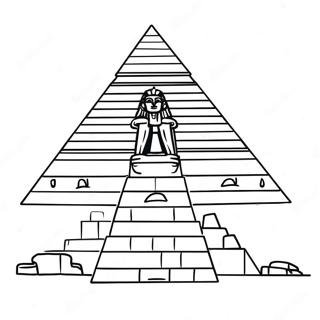 Majestueuze Egyptische Piramide Kleurplaat 65011-53735