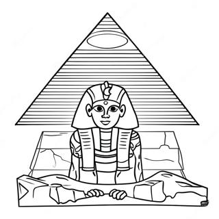 Majestueuze Egyptische Piramide Kleurplaat 65011-53736