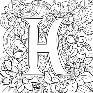 Letter H Kleurplaat 651-520