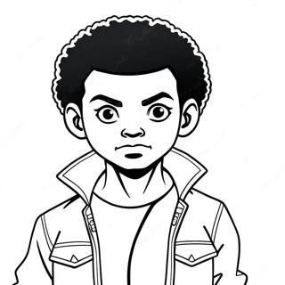 Huey Freeman Boondocks Kleurplaat 6525-5311