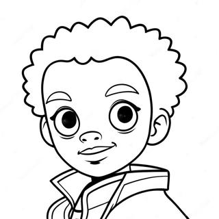 Huey Freeman Boondocks Kleurplaat 6525-5312