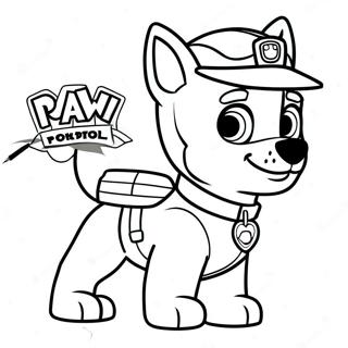 Tracker Paw Patrol Kleurplaat 65370-54018