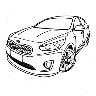 Sportieve Kia Auto Kleurplaat 65381-54026