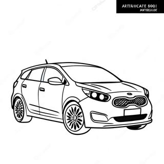 Sportieve Kia Auto Kleurplaat 65381-54028