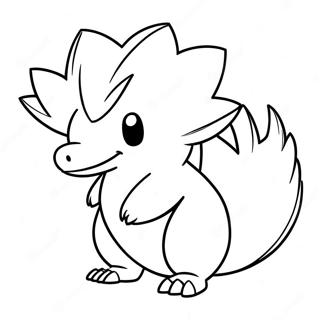 Cyndaquil Kleurplaat 65500-54158