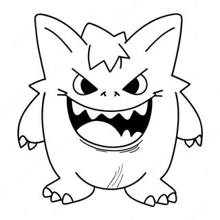 Gengar Kleurplaat 6554-5332