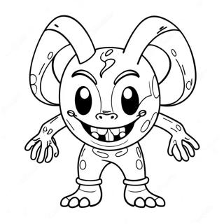 Inkt Demon Bendy Kleurplaat 65580-54187