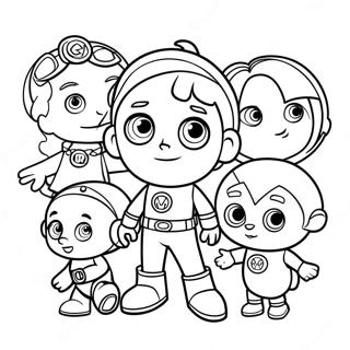 Super Why En Vrienden Kleurplaat 6565-5342