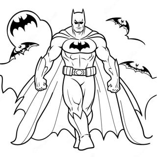 Batman Halloween Kleurplaat 65770-54328