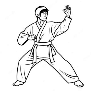 Taekwondo Kleurplaat 65980-54492