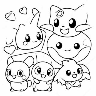 Schattige Pokemon Personages Wiskunde Kleurplaat 66181-54662