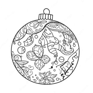 Feestelijke Kerst Stitch Ornament Kleurplaat 6635-5397