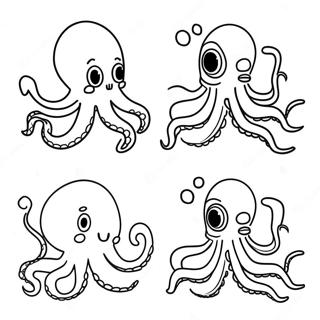 Octopus Vs Inktvis Kleurplaten