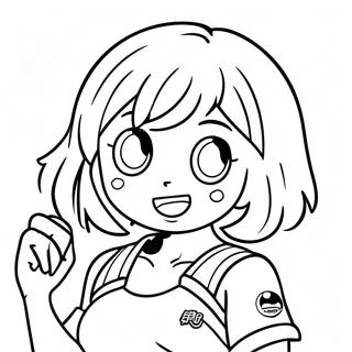 Uraraka Kleurplaat 66610-54993