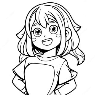 Uraraka Kleurplaat 66610-54995