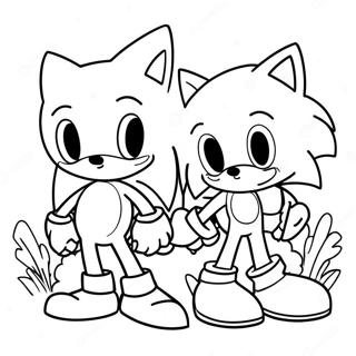 Sonic En Vrienden Valentijn Kleurplaat 66761-55134