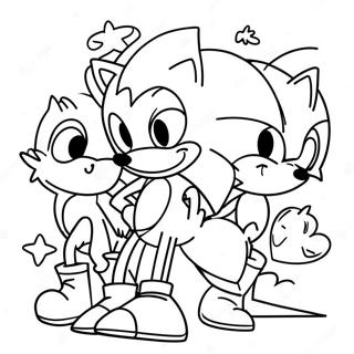 Sonic En Vrienden Valentijn Kleurplaat 66761-55135